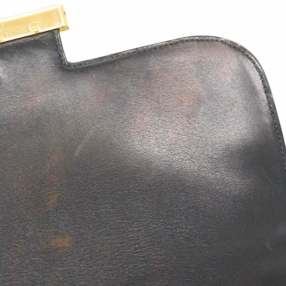 Hermes Constance 23 Shoulder Bag, Box Calf Leather, Black, with "S" stamp, Wo... - Picture 6 of 10